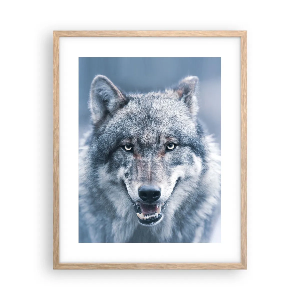 Poster in cornice rovere chiaro - Accetti la sfida? - 40x50 cm