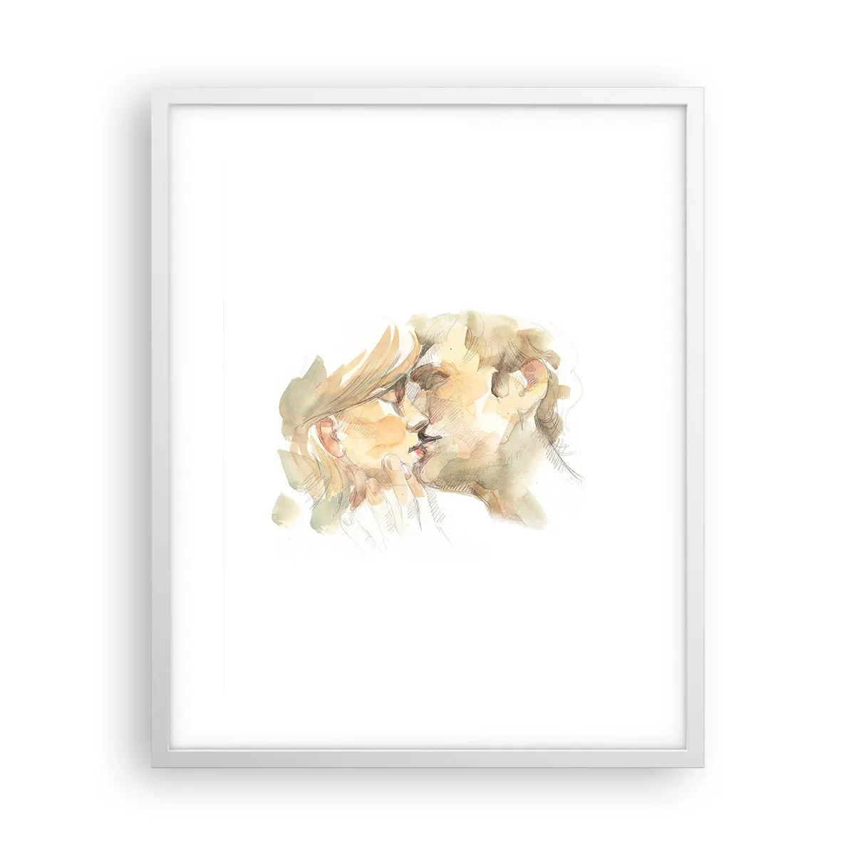 Poster in cornice bianca - Sarà l'anima gemella? - 40x50 cm