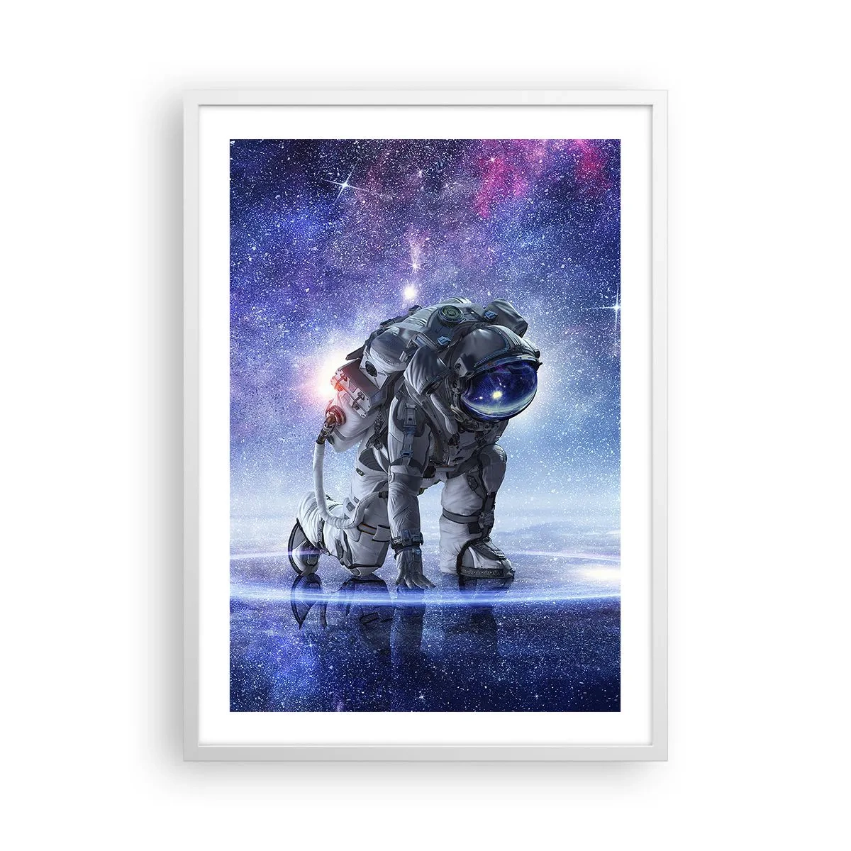 Poster in cornice bianca - Il cielo stellato sopra di me - 50x70 cm