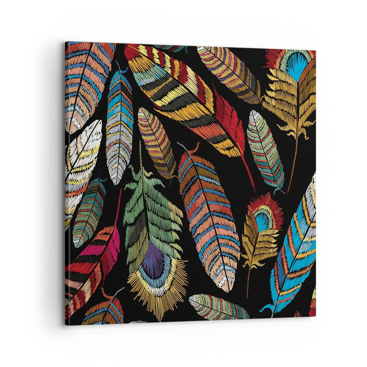 Quadro su tela - Stampe su Tela - Il carnevale degli uccelli - 60x60 cm