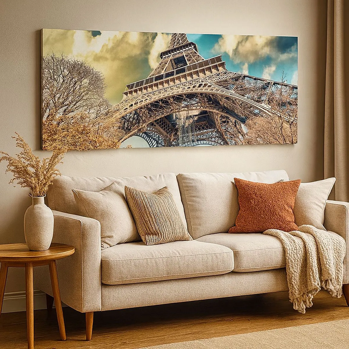Quadro su tela - Stampe su Tela - L'autunno a Parigi... - 100x40 cm