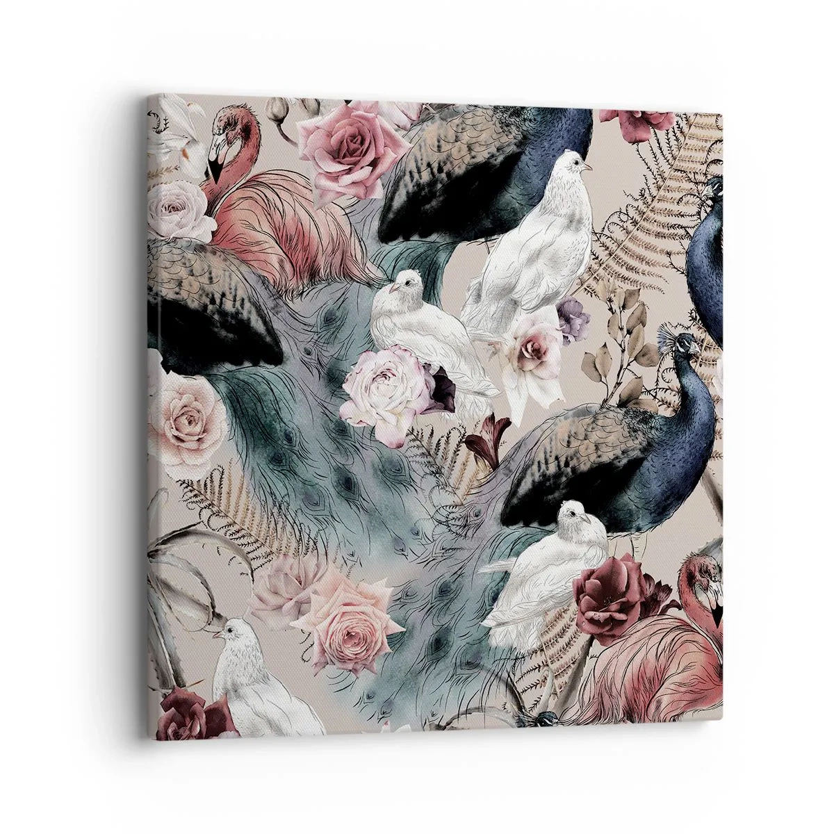 Quadro su tela - Stampe su Tela - Nel giardino del palazzo - 30x30 cm