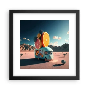 Poster in cornice nera - Il sapore delle vacanze - 30x30 cm