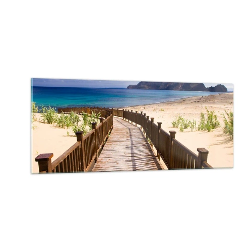 Quadro su vetro - Portami alle isole fortunate - 100x40 cm