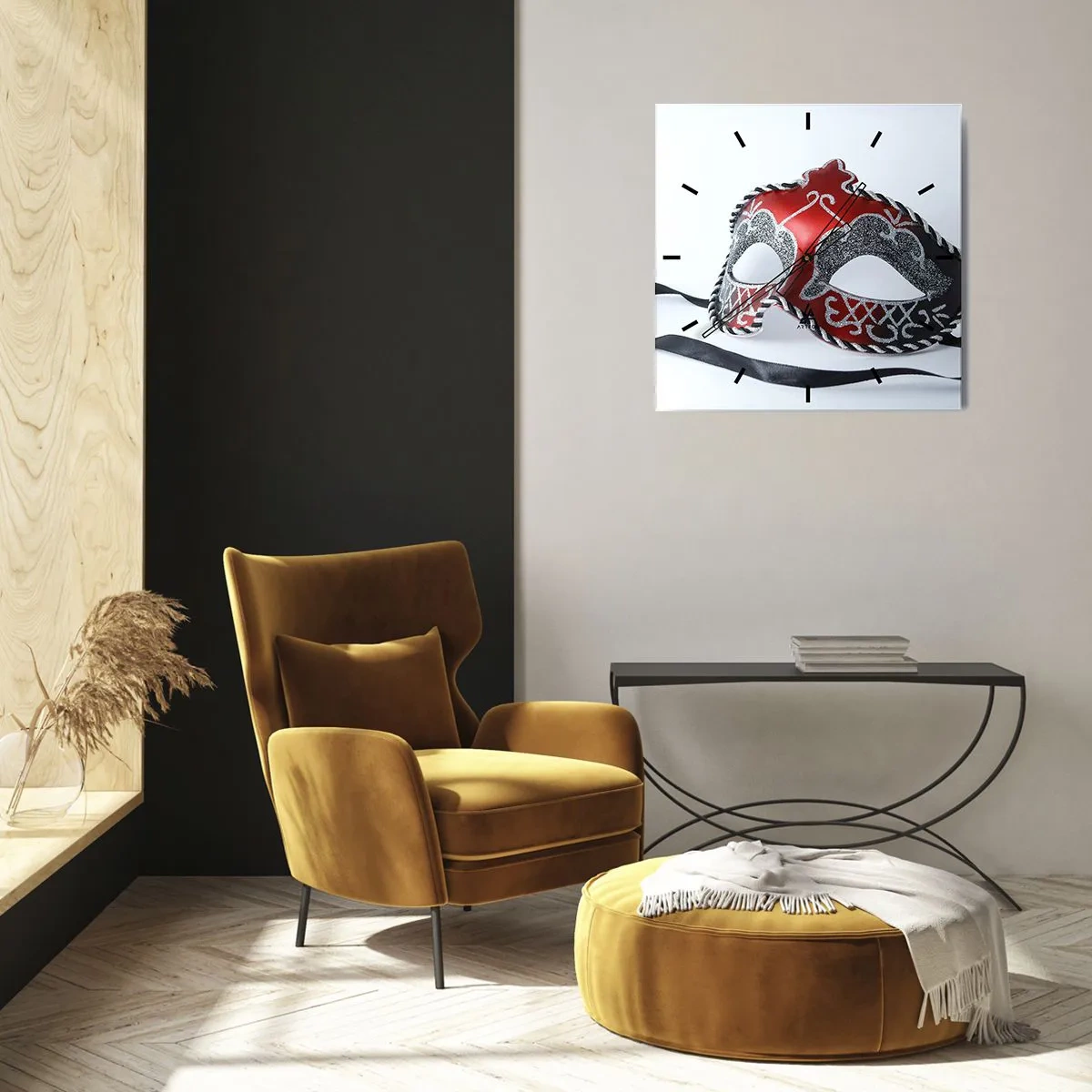 Orologio da parete - Orologio in Vetro - Invito al ballo - 40x40 cm