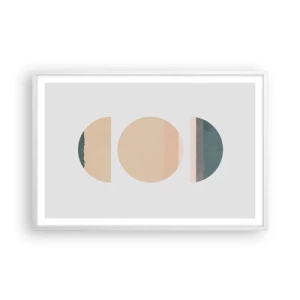 Poster in cornice bianca - Un cerchio dopo l'altro - 91x61 cm