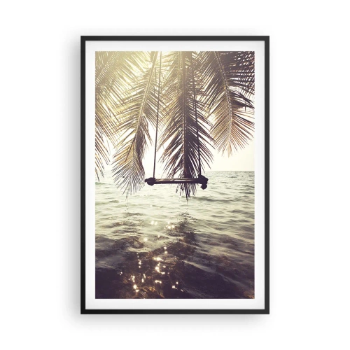 Poster in cornice nera - Si può dondolare tra le nuvole a volontà - 61x91 cm