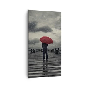Quadro su tela - Stampe su Tela - Non importa che piove - 65x120 cm