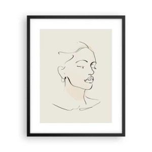 Poster in cornice nera - Linea sicura - 40x50 cm