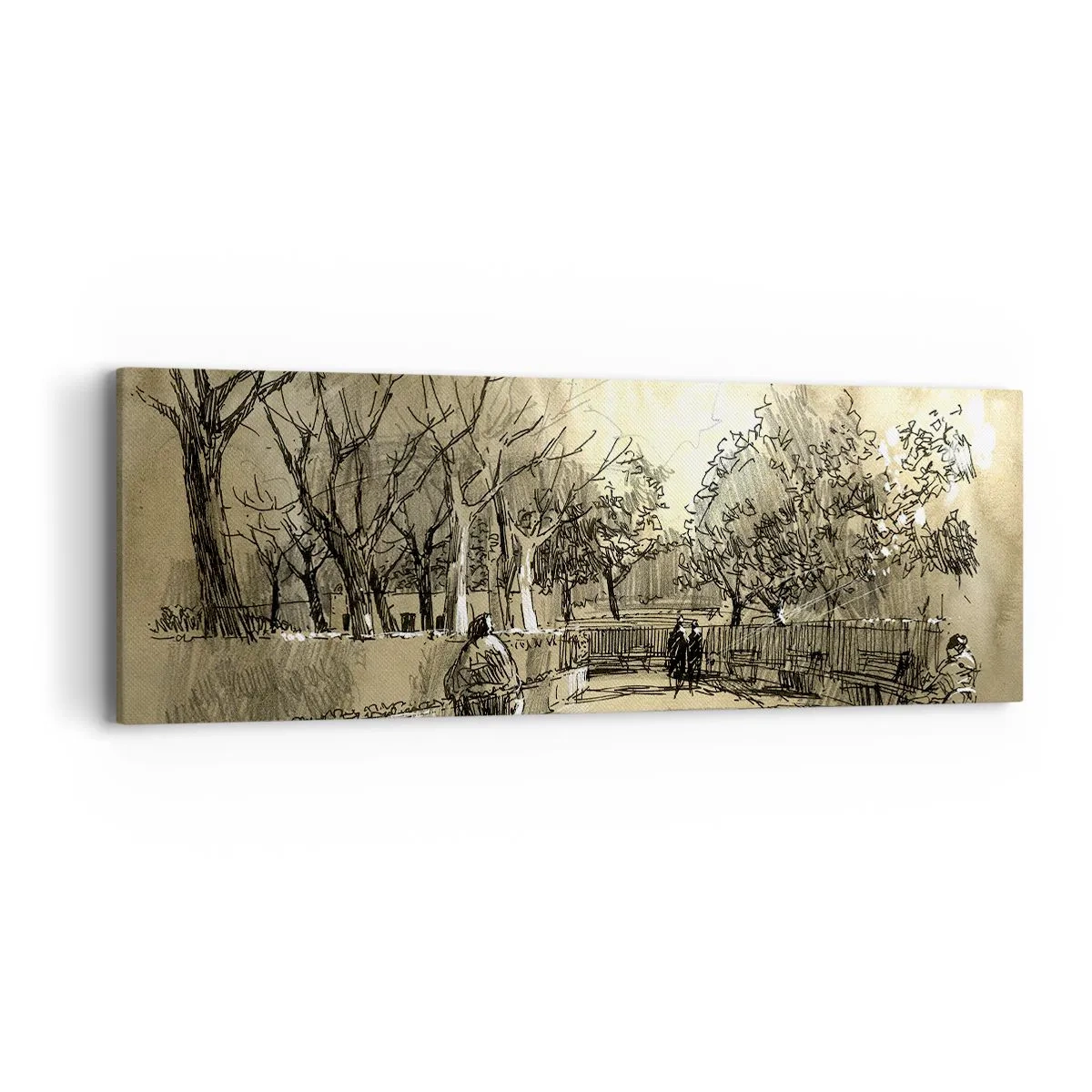 Quadro su tela - Stampe su Tela - Attimo fermato con la penna - 90x30 cm