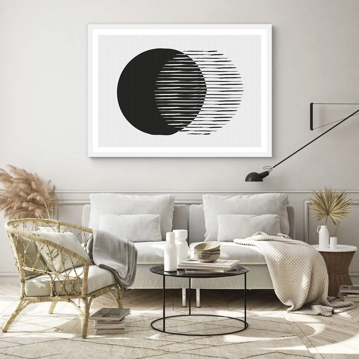 Poster in cornice bianca - Il suo alter ego - 50x40 cm