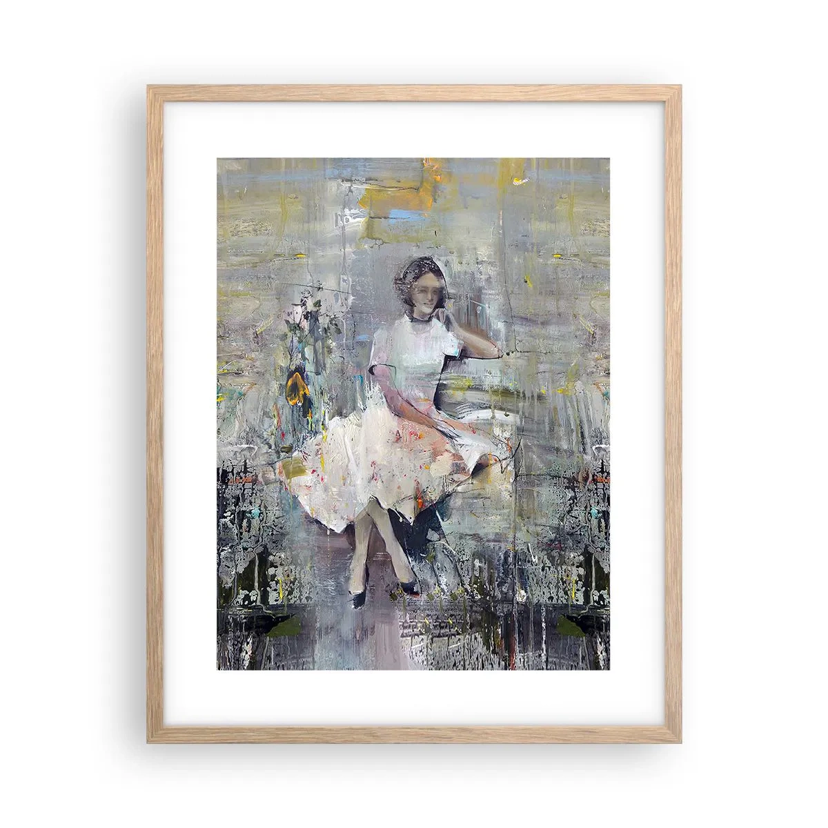 Poster in cornice rovere chiaro - Classica e moderna - 40x50 cm