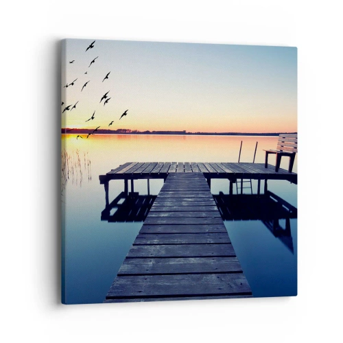 Quadro su tela - Stampe su Tela - È stata una buona giornata - 40x40 cm