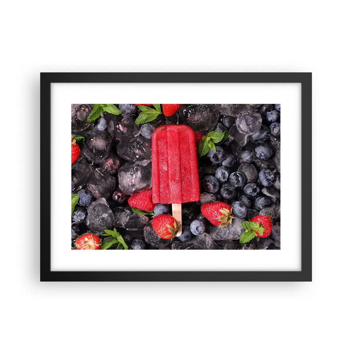 Poster in cornice nera - Il sapore della calda estate - 40x30 cm