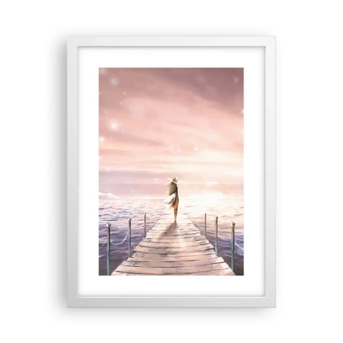 Poster in cornice bianca - Alla luce del sogno - 30x40 cm