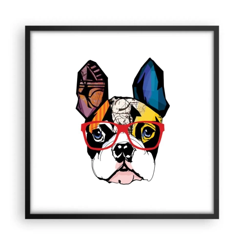 Poster in cornice nera - Intellettuale - 50x50 cm