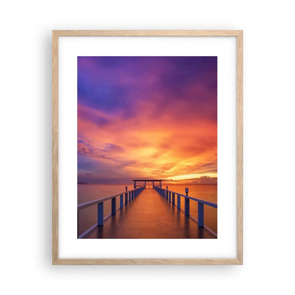 Poster in cornice rovere chiaro - Senza fine - 40x50 cm