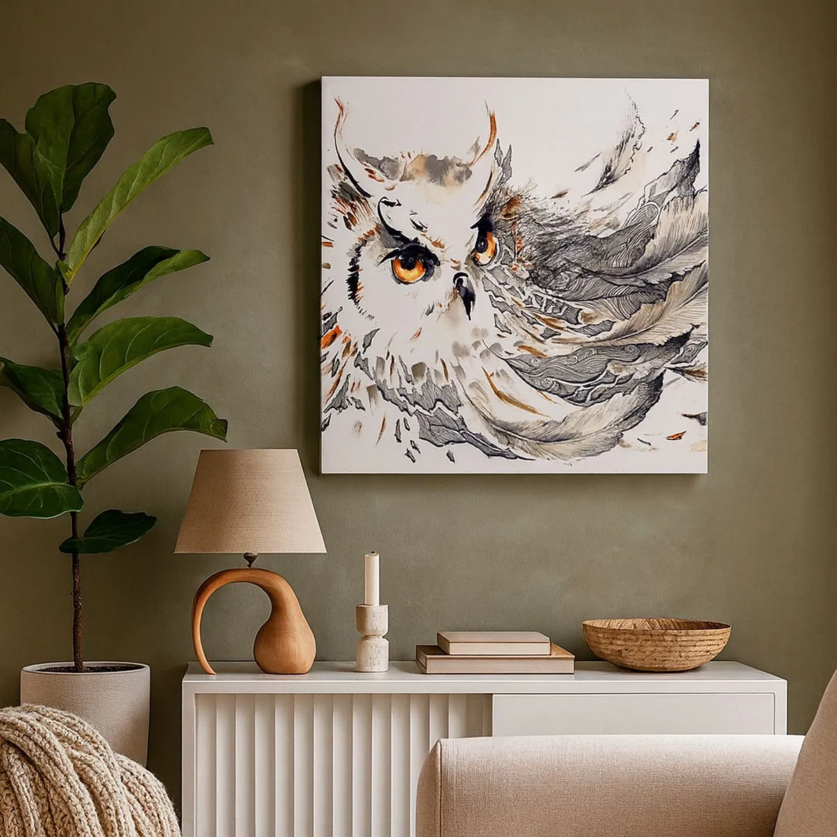 Quadro su tela - Stampe su Tela - Giunta dal mondo della magia - 30x30 cm