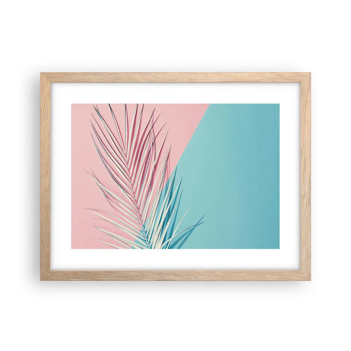 Poster in cornice rovere chiaro - Impressione tropicale - 40x30 cm