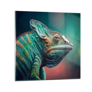 Quadro su vetro - Mi vedi? Non va bene... - 70x70 cm