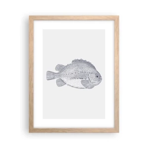 Poster in cornice rovere chiaro - Nell'album del naturalista - 30x40 cm