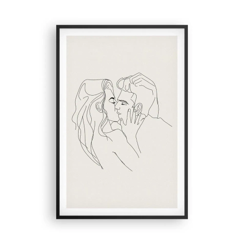 Poster in cornice nera - Intrecciati dal sentimento - 61x91 cm