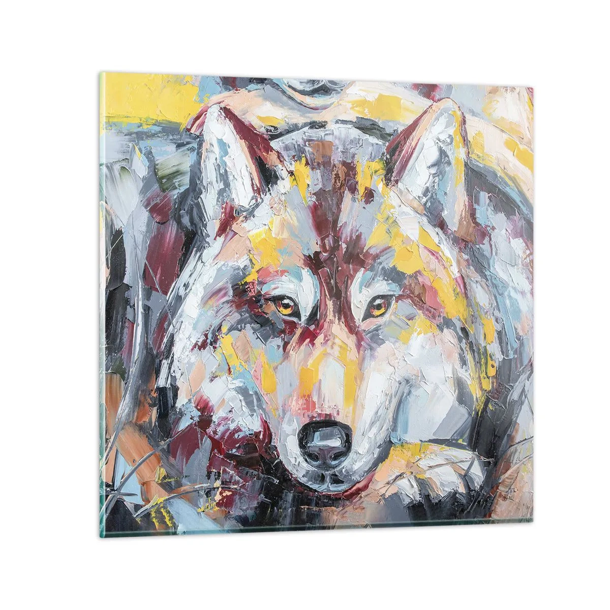 Quadro su vetro - Pace tra i suoi - 30x30 cm