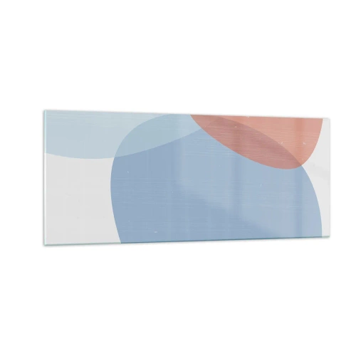 Quadro su vetro - Legami pastello - 100x40 cm