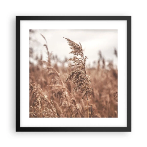 Poster in cornice nera - Nei campi è già autunno - 40x40 cm