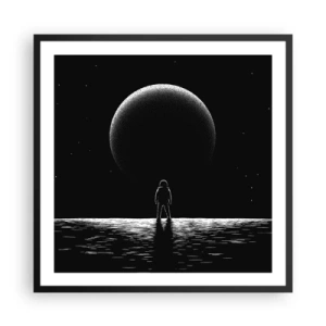 Poster in cornice nera - Faccia a faccia - 60x60 cm