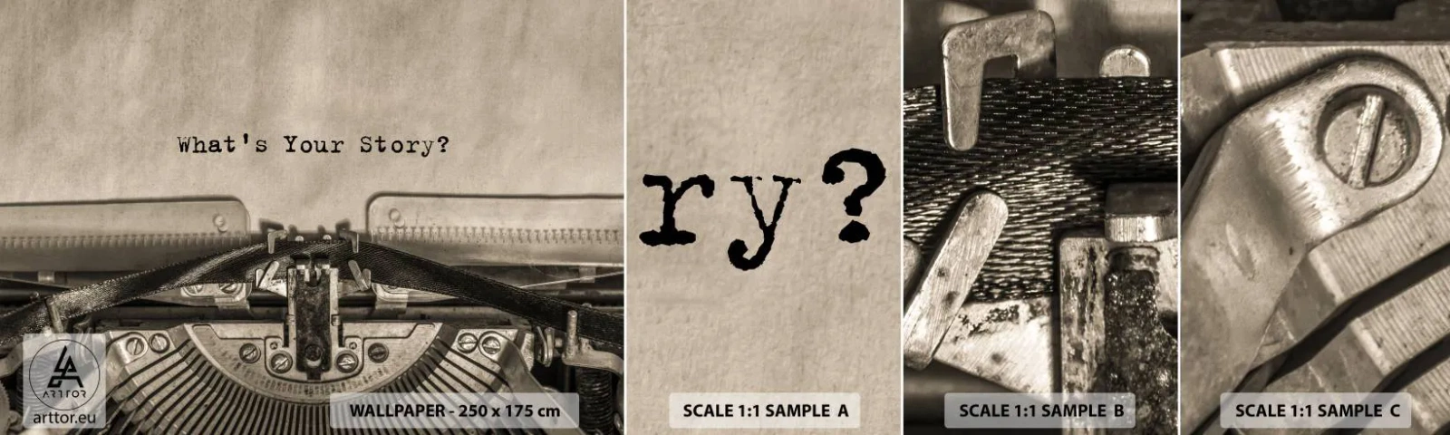 Campione di Fotomurale Adesivo Deluxe Sticker - Rispondimi - Macchina schiumogena, Vintage ▾, retrò - 100x30 cm