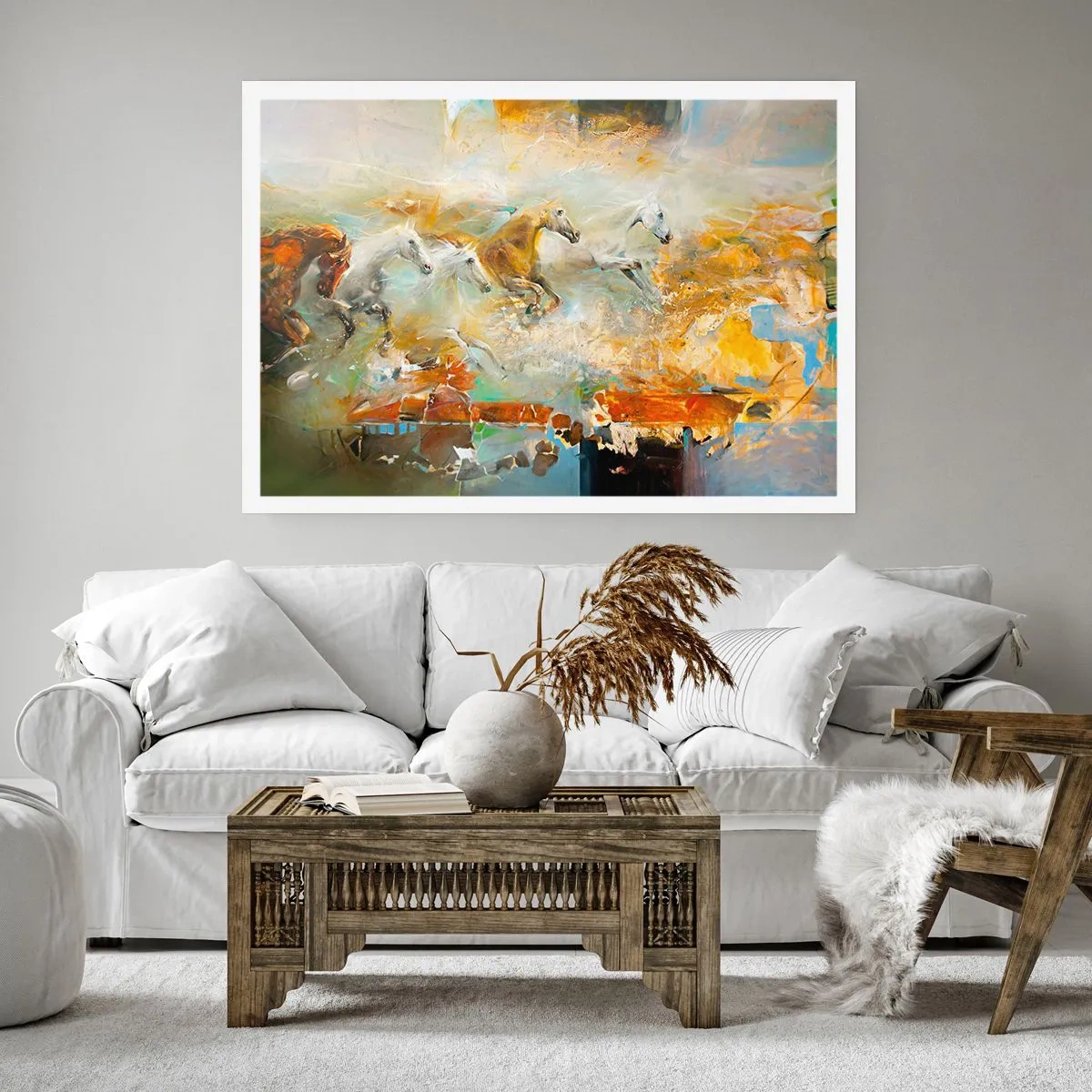 Poster - Al galoppo attraverso la luce - 50x40 cm