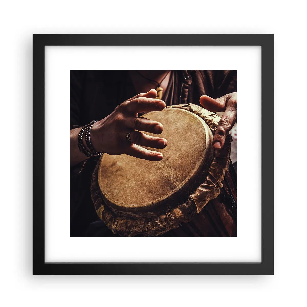 Poster in cornice nera - Al ritmo del cuore - 30x30 cm
