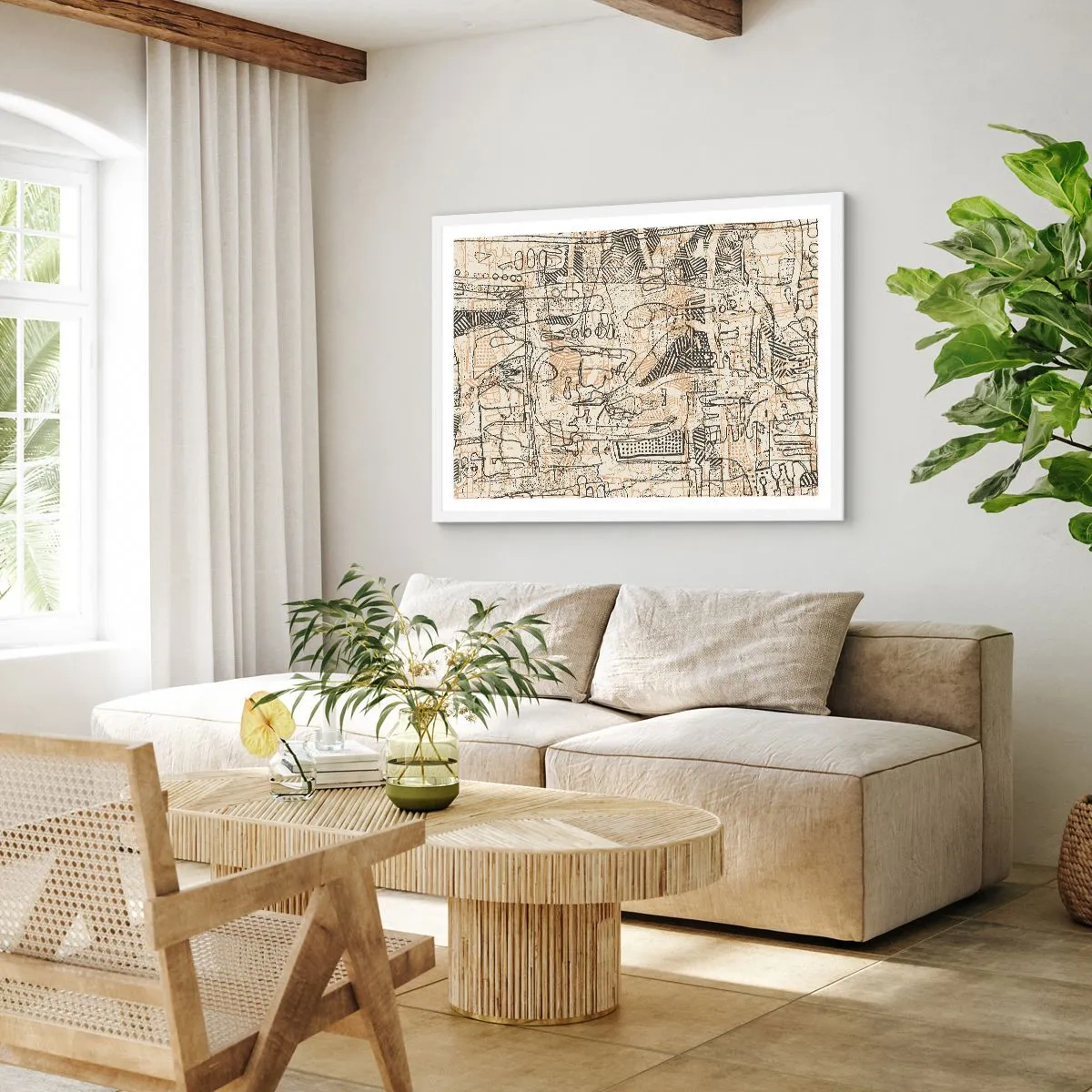 Poster in cornice bianca - In attesa di essere decifrato - 40x30 cm