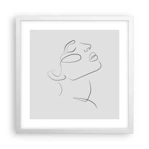 Poster in cornice bianca - I meandri dei sogni - 40x40 cm