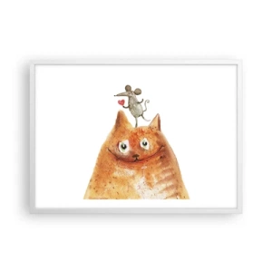 Poster in cornice bianca - I paradossi dell'amore - 70x50 cm