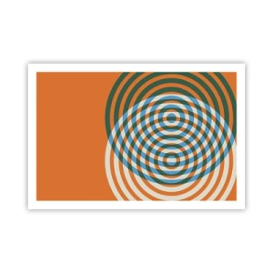 Poster - Composizione astratta a cerchi - 91x61 cm