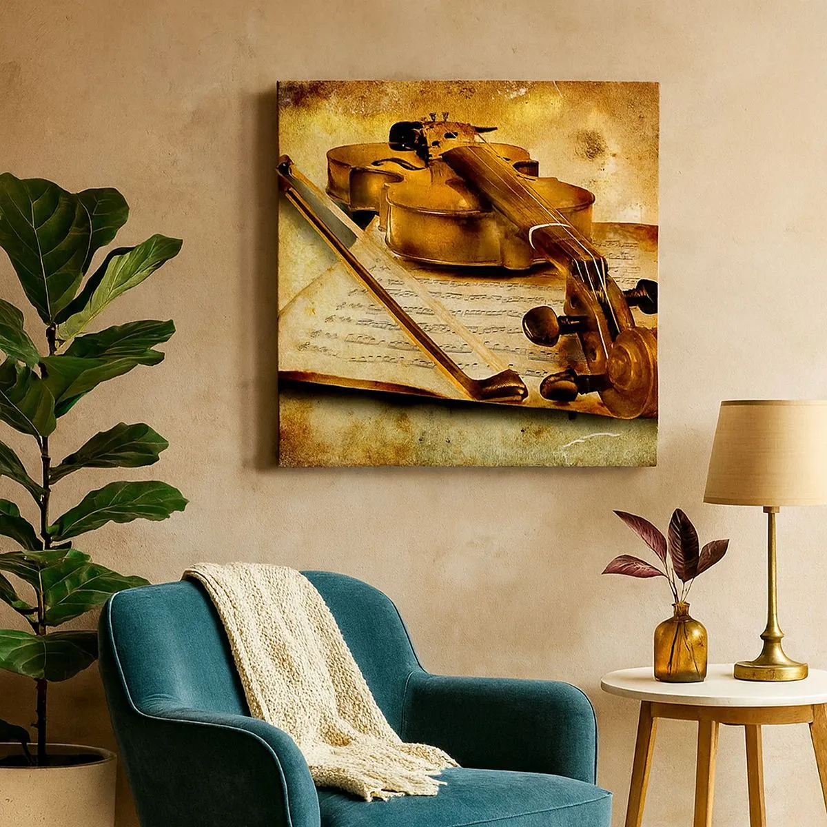 Quadro su tela - Stampe su Tela - Ci vuole subito un virtuoso - 30x30 cm