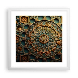 Poster in cornice bianca - Atmosfera araba - 40x40 cm