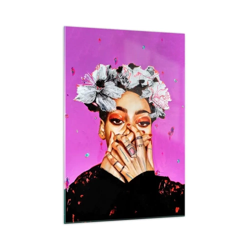 Quadro su vetro - Un po' folle - 70x100 cm