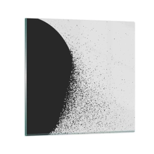 Quadro su vetro - Il movimento delle particelle - 30x30 cm