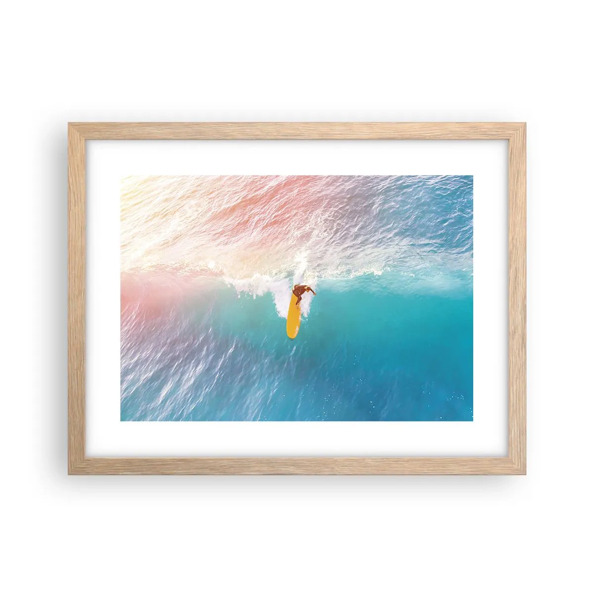 Poster in cornice rovere chiaro - Il cavaliere dell'oceano - 40x30 cm
