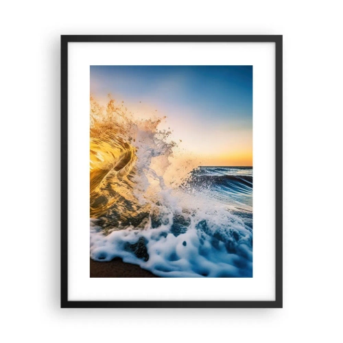 Poster in cornice nera - Gioco sulla sabbia - 40x50 cm