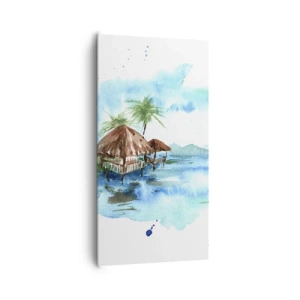 Quadro su tela - Stampe su Tela - Da qualche parte nel Pacifico - 65x120 cm