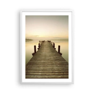 Poster in cornice bianca - Aurora, alba, luce - 50x70 cm