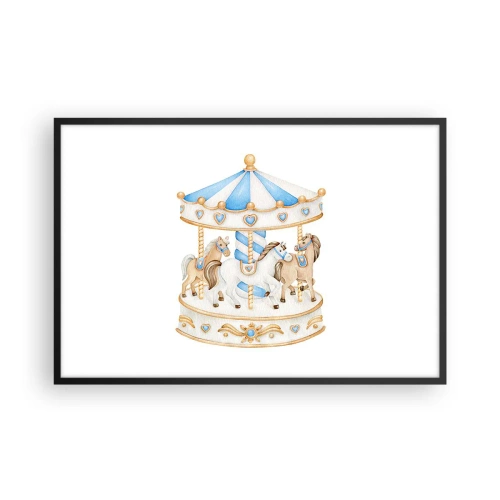 Poster in cornice nera - Dolce infanzia - 91x61 cm