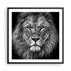 Poster in cornice nera - Nell'abito dell'incoronazione - 60x60 cm