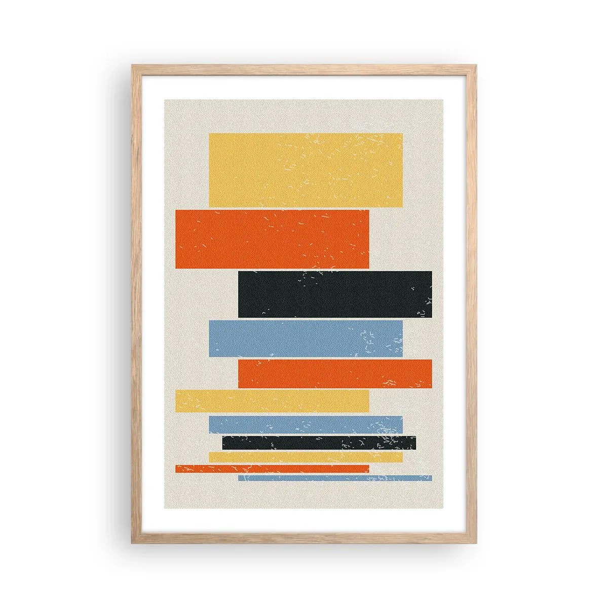 Poster in cornice rovere chiaro - Notazione musicale - 50x70 cm