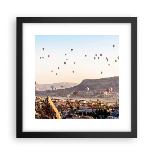 Poster in cornice nera - Come navi nel cielo - 30x30 cm