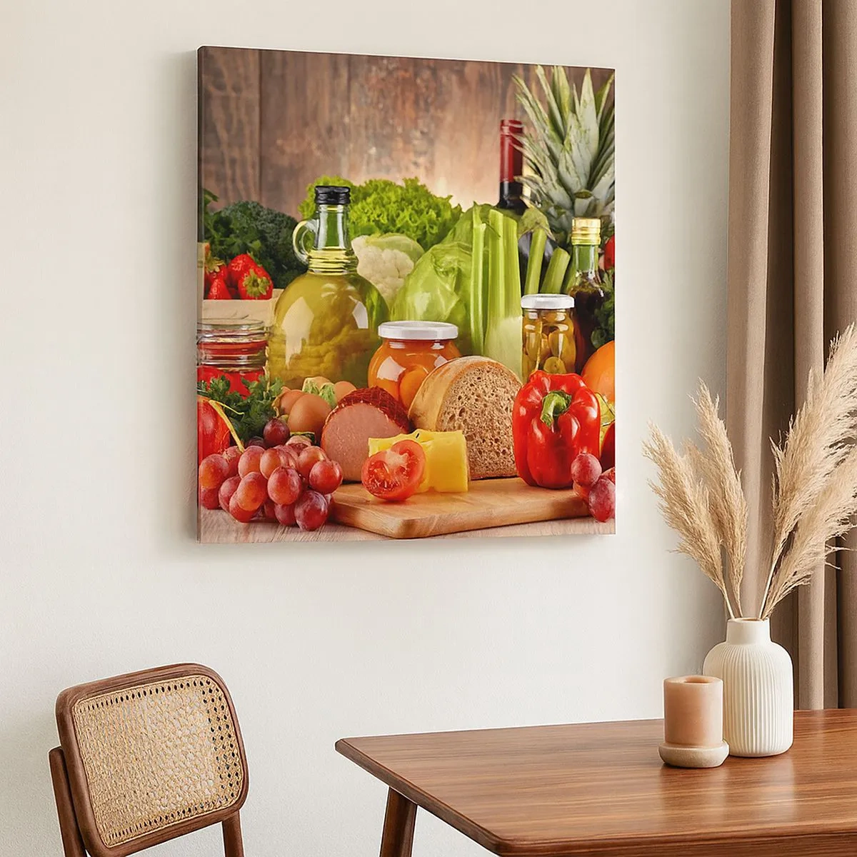 Quadro su tela - Stampe su Tela - Affumicati, arrostiti, marinati - 30x30 cm